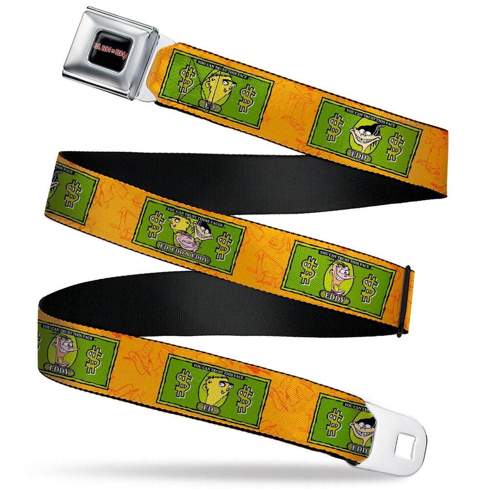 3133 Warner Bros. Animation Belt, Seatbelt Buckle Belt, Ed Edd N Eddy Money